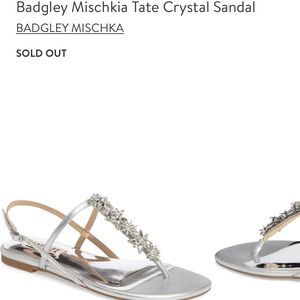 Badgley Mischka sandals size 8.5.
